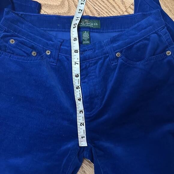 LRL‎ LAUREN RALPH LAUREN JEANS.CO CORDUROY COLBAT BLUE PANTS SIZE 2 - Picture 8 of 8